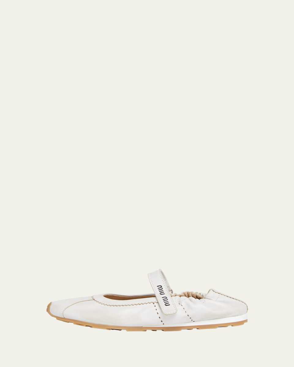 Leather Mary Jane Ballerina Sneakers